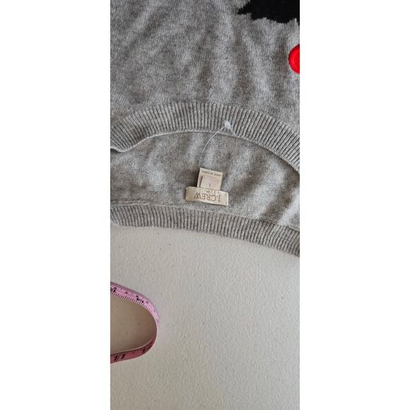 J. Crew womens scottie dog gray sweater large - Picture 6 of 6